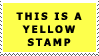 This is a yellow stamp